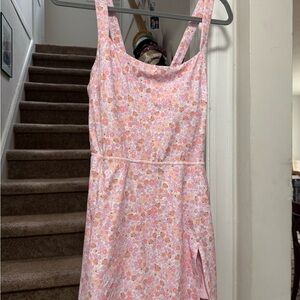 JoyLab Active Floral Pink Sleeveless Dress